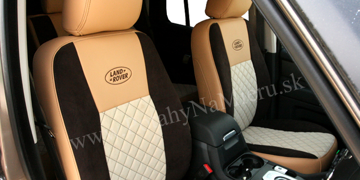 Autopoťahy pre Land Rover Discovery 4, Exclusive, predné sedadlá