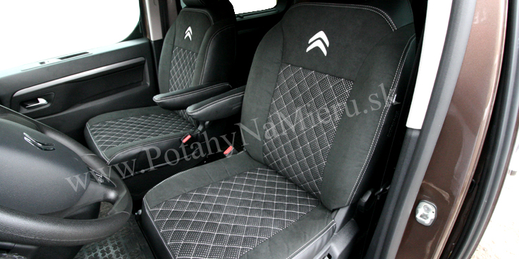 Autopoťahy pre Citroen Spacetourer 2018, Exclusive Alcantara collection